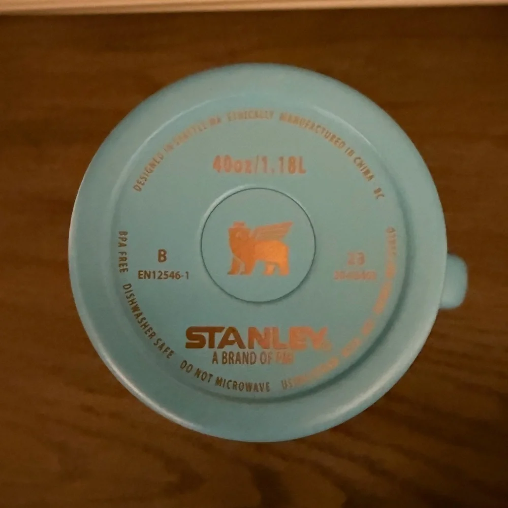 Stanley Light Blue Stitch Mug with Colorful Lid 40oz